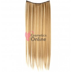 Extensie de par cu 3 Clips On tresa delux simpla dreapta de 45 cm, Blond Inchis 39573